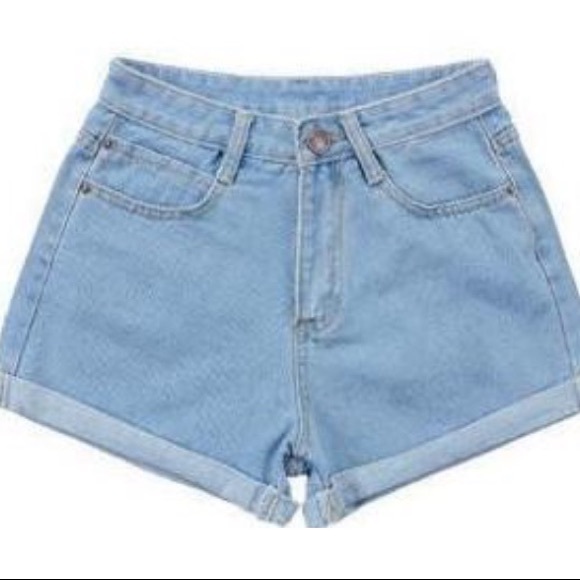 Perfect Shape High waisted Rolled Jean Shorts 🌼☀️ - Picture 2 of 7
